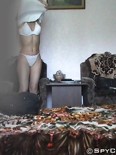 Gorgeous young babes in sexy panties on spy cam
